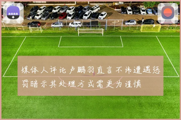 媒体人评论卢鹏羽直言不讳遭遇惩罚暗示其处理方式需更为谨慎